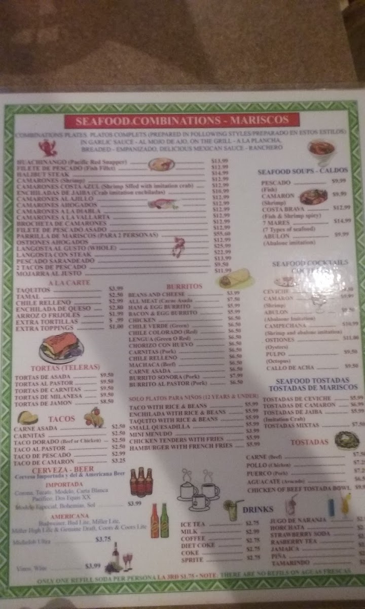 Playa Baja Menu - Image 5